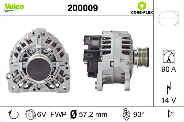 Valeo 200009 - Ģenerators