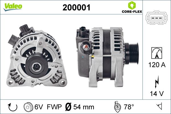 Valeo 200001 - Ģenerators
