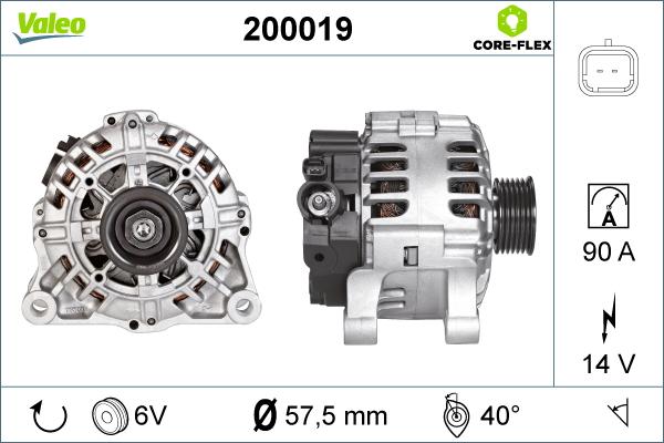 Valeo 200019 - Ģenerators