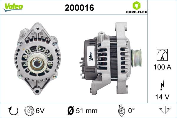 Valeo 200016 - Ģenerators