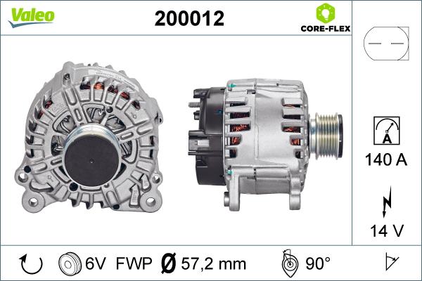Valeo 200012 - Ģenerators