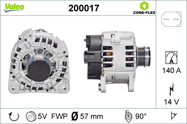 Valeo 200017 - Ģenerators