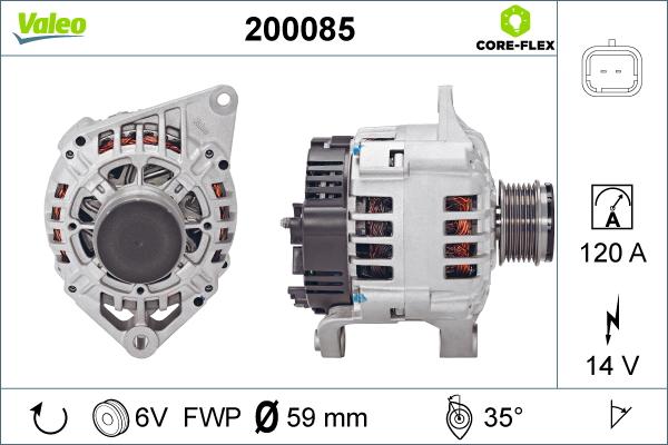 Valeo 200085 - Ģenerators