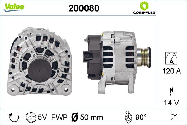 Valeo 200080 - Ģenerators