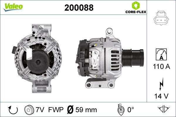 Valeo 200088 - Ģenerators