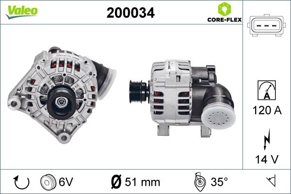 Valeo 200034 - Ģenerators