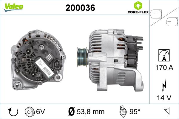 Valeo 200036 - Ģenerators