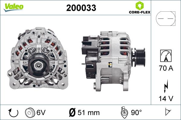 Valeo 200033 - Ģenerators