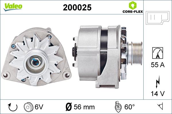 Valeo 200025 - Ģenerators