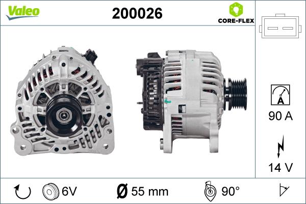 Valeo 200026 - Ģenerators