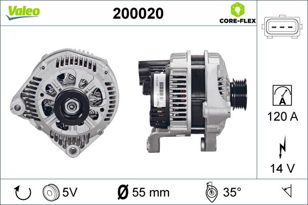 Valeo 200020 - Ģenerators