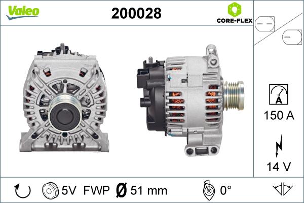 Valeo 200028 - Ģenerators