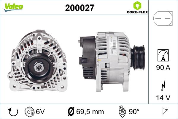 Valeo 200027 - Ievilcējrelejs, Starteris