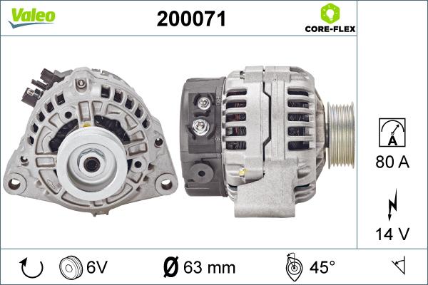 Valeo 200071 - Ģenerators