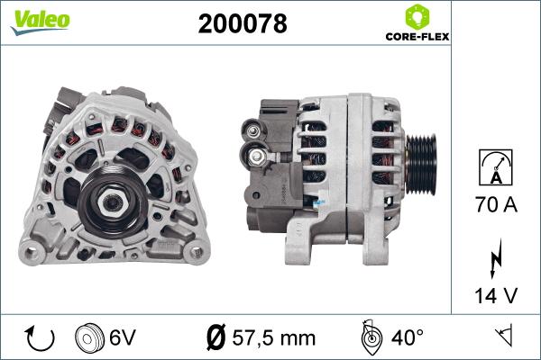 Valeo 200078 - Ģenerators