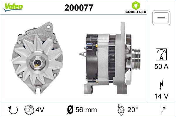 Valeo 200077 - Ģenerators