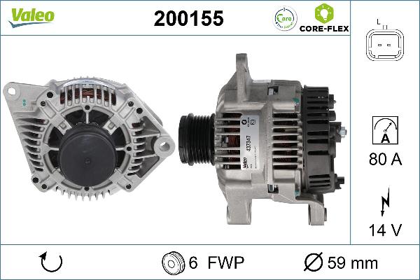 Valeo 200155 - Ģenerators
