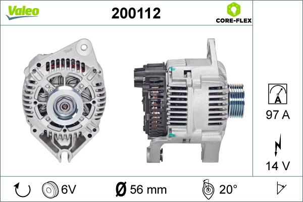 Valeo 200112 - Ģenerators