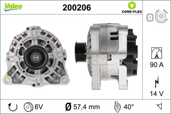 Valeo 200206 - Ģenerators