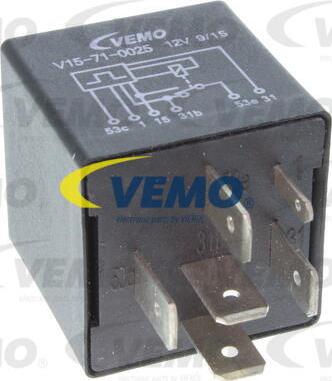 Vemo V15-71-0025 - Relejs, Stiklu mazgāšanas