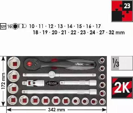Vigor V2605 - Instrumentu modulis