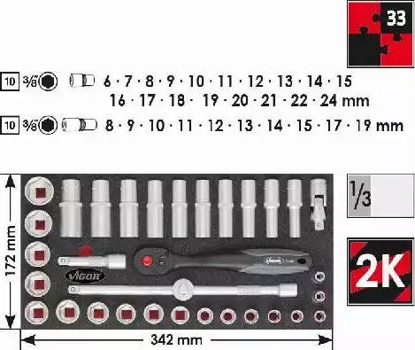 Vigor V2606 - Instrumentu modulis