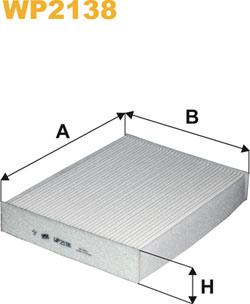 WIX Filters WP2138 - Filtrs, Salona