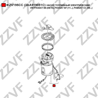ZZVF ZV195CC - Degvielas sūkņa modulis